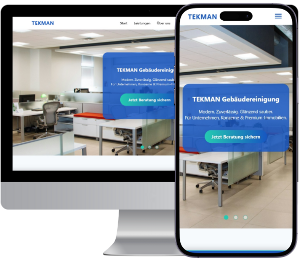 Tekman Gebäudereinigung - Kunde von ProWebline